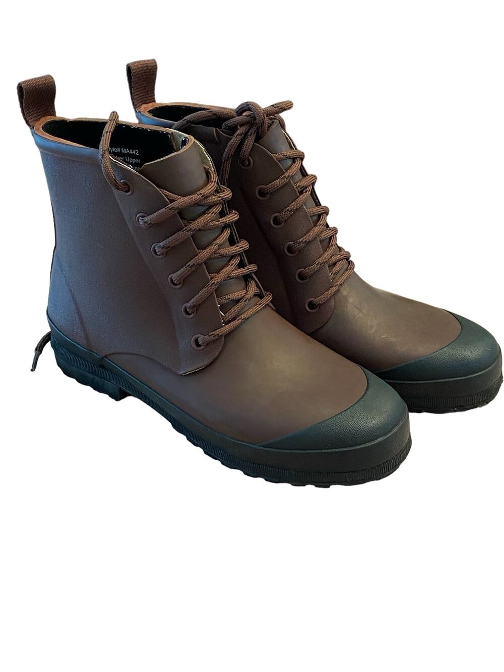 Madewell Lace Up Lugsole Ankle Rain Boots Gorpcore Fall Winter Going Out 6